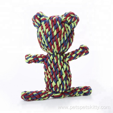 Bear Animal Shape Pet Cotton Rope Dog Toy